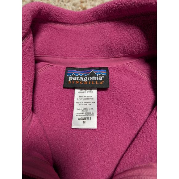 Patagonia Synchilla fleece vest, Medium, Hot Pink Fleece - Picture 3 of 6
